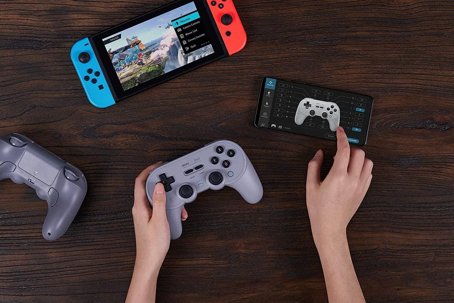 8Bitdo Pro 2 Bluetooth Gamepad (Black Edition) (Switch/Windows/Android/MacOS/Steam) (80GJ)