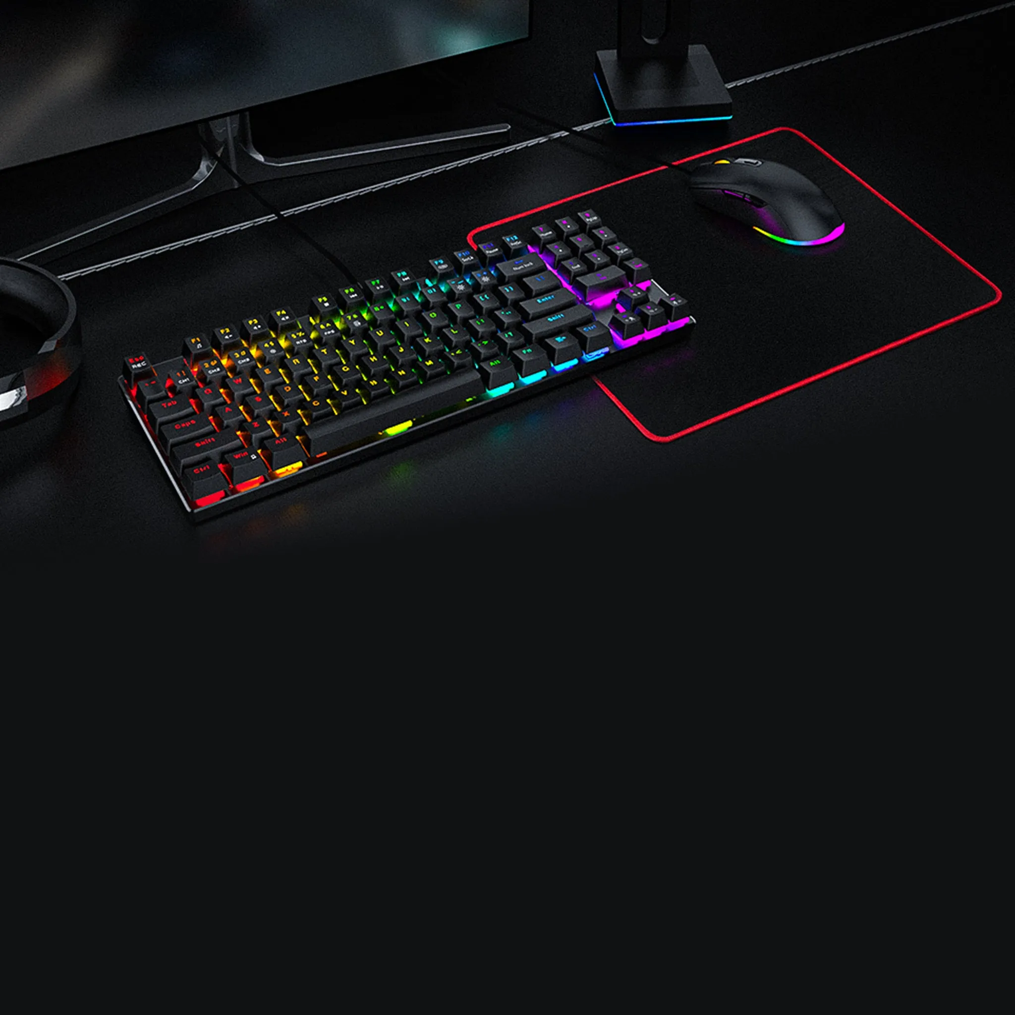 Backlit Mechanical Keyboard and Mouse Combo