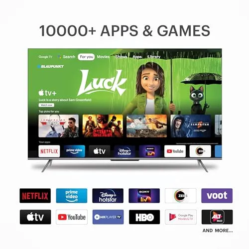 Blaupunkt 126 cm (50 inches) Quantam Dot Series 4K Ultra HD QLED Google TV 50QD7010 (Black)