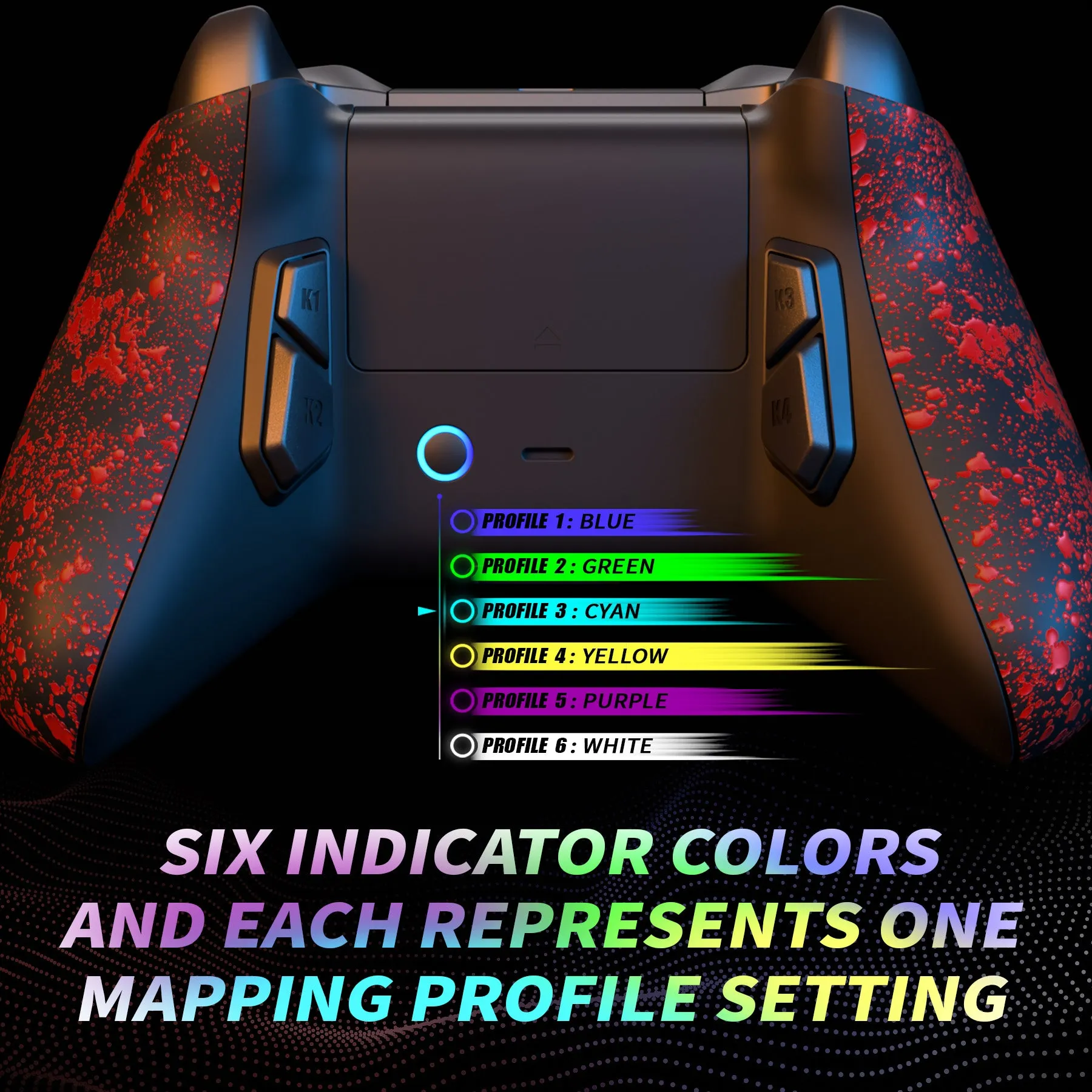 eXtremeRate VICTOR S Remap Kit for Xbox One S/X Controller - Textured Red - PDXSP003