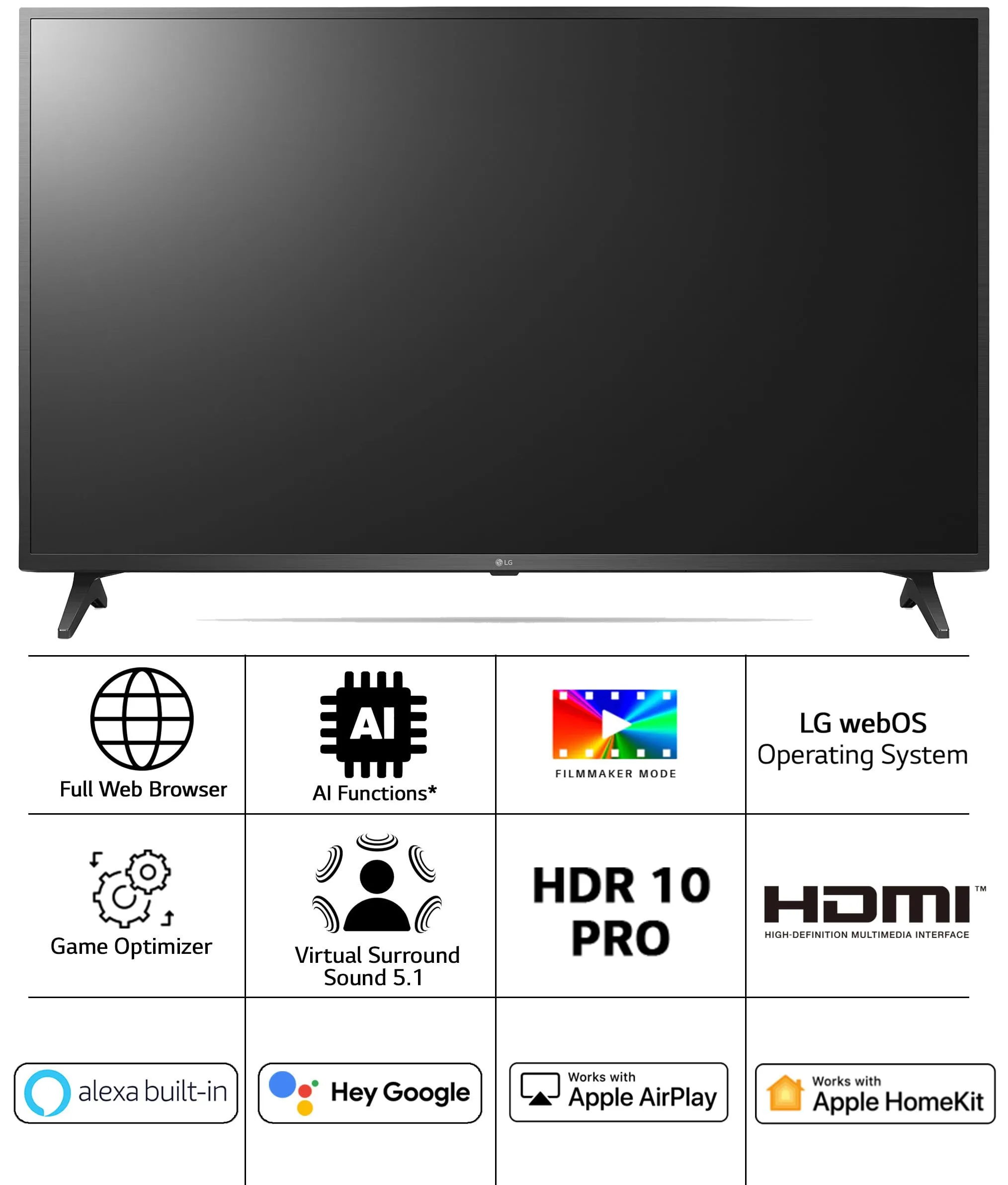 LG 164 cm (65 inches) 4K Ultra HD Smart LED TV 65UQ7500PSF (Ceramic Black)